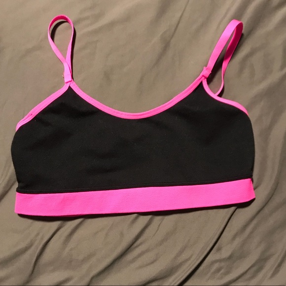 Pink & Black Caged Sports Bra - Picture 2 of 2
